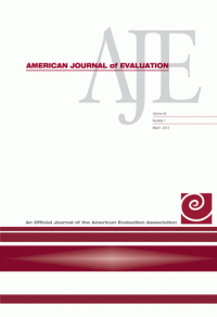 American Journal of Evaluation, Volume 34, Number 2 June 2013