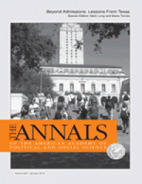 The ANNALS of the American Academy of Political and Social Science, volume 627 January 2010