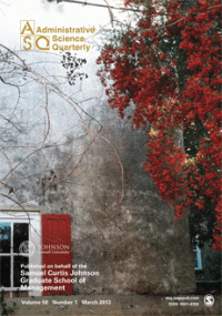 Administrative Science Quarterly, Volume 58, Number 1, March 2013