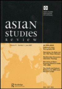 Asian Studies Review, Volume 34, Number 3, September 2010