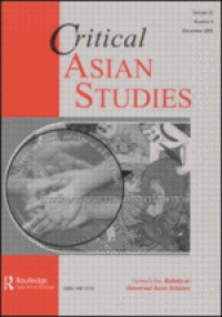 Critical Asian Studies, Vol. 40 No. 4 December 2008