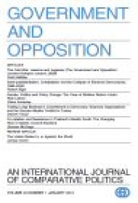 Government and opposition, Volume 43, Number 4, October 2008