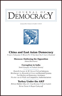 Journal of Democracy, Volume 23 Number 1 January 2012