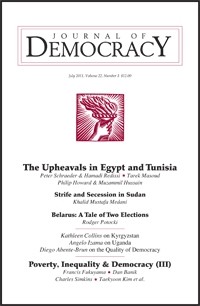 Journal of Democracy, Volume 21, Number 4, October 2010