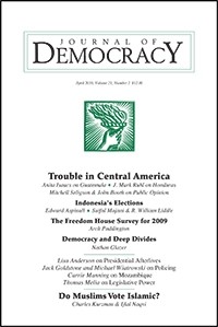 Journal of Democracy, Volume 19, Number 1, January 2008