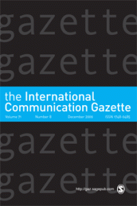 The International Communication Gazette [Gazette], Volume 70, Number 3 & 4, June/July 2008