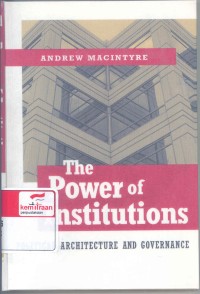 The Power of institutions : political architecture and governance