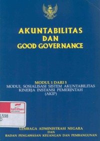 Akuntabilitas dan good governance