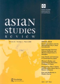 Asian Studies Review, Volume 34, Number 1, March 2010