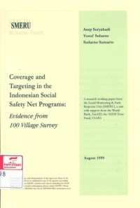 Coverage and targeting in the Indonesian social safet net programs: evidence from 100 village survey