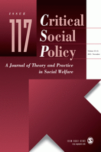 Critical Social Policy, Volume 33 Number 4, Issue 117, November 2013