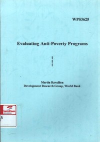 Evaluating anti-poverty programs