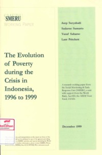 The evolution of poverty during the crisis in Indonesia, 1996 to 1999