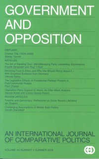 Government and Opposition, Volume 43, Number 3, Summer 2008