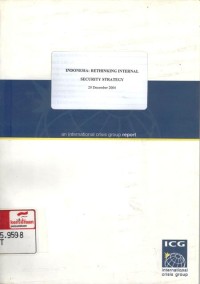 Indonesia : rethinking internal security strategy