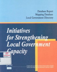 Initiatives for strengthening local government capacity