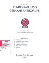 Modul pendidikan basis gerakan antikorupsi