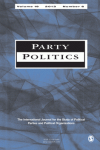 Party Politics, Volume 19 Nomor 6 November 2013