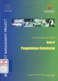 Pengelolaan kebakaran : buku II