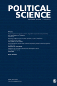 Political Science, Volume 66, Number 1, June 2014