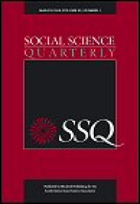 Social science quarterly [SSQ], Volume 89, Number 4, December 2008