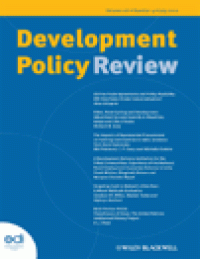 Development Policy Review, Volume 29, Supplement 1, January 2011