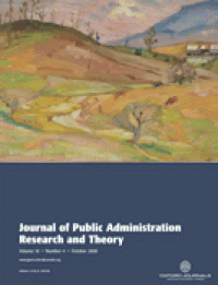 Journal of Public Administration Research and Theory, Volume 18, Number 4, October 2008