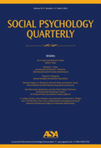 Social Psychology Quarterly, Volume 82, Number 2, June 2019