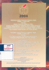 Pemilihan umum 2004 : keputusan panitia pengawas pemilihan umum nomor 17 tahun 2004