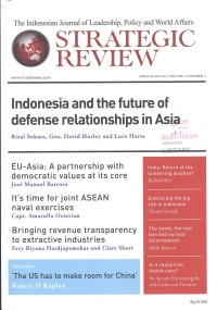 Strategic Review, Volume 3, Number 2, April-June 2013